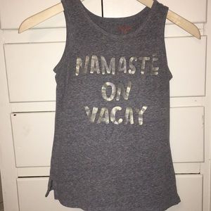 Dark grey summer tank top